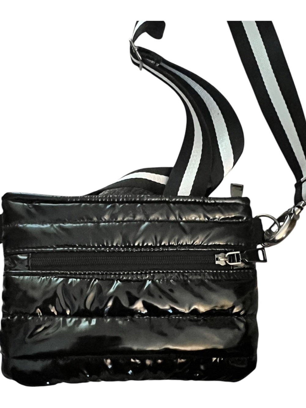 Think Royln Bum Bag 2.0 Black Puffer Quilted Crossbody Bag